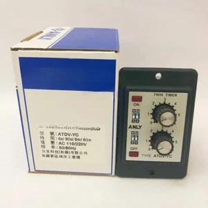 1pc ATDV-YC 6S-60M AC110/220V For Industrial Twin Timer - Picture 1 of 4