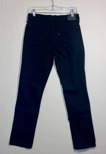 Levis 505 Black Tab Black Denim Straight Jeans Mens 28x32 - Picture 1 of 10
