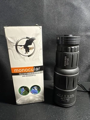 Monocular con Caja Original 16x52 Día/Noche Observador de Aves Naturaleza Senderismo Caza Foto 1 de 4