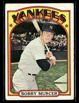 1972 Topps #699 Bobby Murcer Yankees número alto *muy bueno* Foto 1 de 2