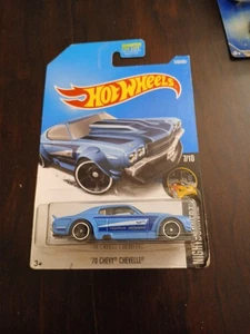 Hot Wheels Nightburnerz 1970 Chevy Chevelle Blue - Picture 1 of 2