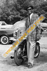 LIGHTNIN' HOPKINS at Newport '65 - FINE ART ARCHIVAL Photo (11"x14") Motorcycle