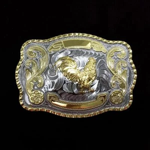 BULL RIDE RODEO JEANS ROCK LONG HUGE BIG COWBOY TEXAS WESTERN SHINE BELT BUCKLE - Imagen 1 de 15