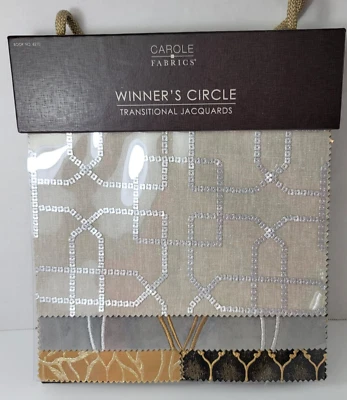 Libro de muestra de tapicería de tela Carole diseñador jacquards de transición 6210 Foto 1 de 4