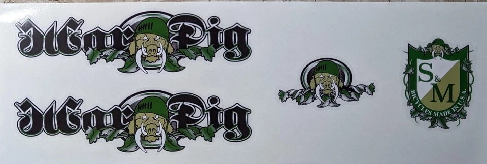 Calcomanías Warpig BMX para bicicletas S&M Foto 1 de 1