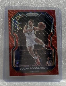 2020-21 PANINI PRIZM BASKETBALL BOJAN BOGDANOVIC #72 RUBY RED WAVE UTAH JAZZ - Picture 1 of 2