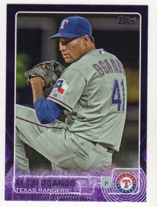 2015 TOPPS SERIES 1 PURPLE TOYS R' US #198 ALEXI OGANDO - RANGERS - Picture 1 of 2