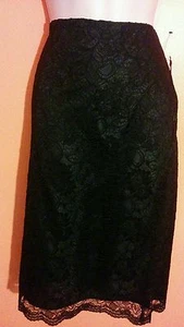 Nwt black lace Willi smith skirt 4 - Picture 1 of 2