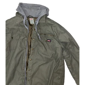 Dickies Jacket Mens XL 46-48 Olive Green Work Hoodie Insulated Heavy Duty Canvas - Picture 1 of 17