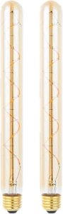 T300/T10 Long Tubular Light Bulb,40 Watt Equivalent E26 Base Amber Vintage Ediso - Picture 1 of 7