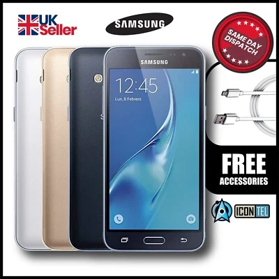 SAMSUNG GALAXY J3 (2016) J320 - Black/ Gold   - Unlocked - Smartphone - Grade A - Image 1 of 4