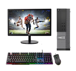 GAMING PC DELL HP COMPUTER WIDESCREEN BUNDLE WIN 10 QUAD i3 16GB 500GB GT 730 - Picture 1 of 6