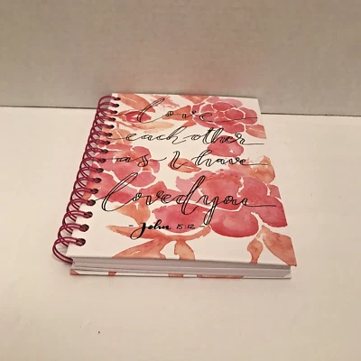 Love Each Other Journal Pink Spiral Hardcover Spiral Bound Notebook - Image 1 of 4