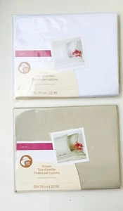 Satin Kissenbezug 50x70cm Set BIO Baumwolle Kissenhülle Premium Hotel Qualität - Bild 1 von 11