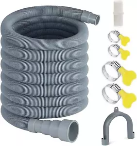 Washer Drain Hose, 20 Feet Flexible Washing Machine Drain Hose Universal Dishwas - Picture 1 of 7