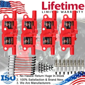 8Pack Ignition Coil+Spark Plug+Wire D510C For GMC Chevy Silverado 1500 5.3/6.2L - Picture 1 of 24