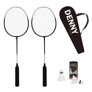 Badminton 2 Racket & Shuttlecocks Set Pro Adults Children Kit Game Garden - Picture 1 of 11