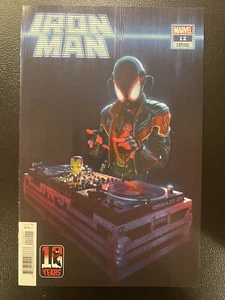 IRON MAN #12 (2021) RAHZZAH MILES MORALES 10TH ANNIVERSARY DJ VARIANT MARVEL - Picture 1 of 2