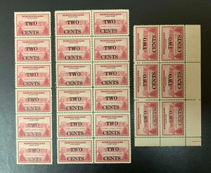 NEWFOUNDLAND - #268 - Mint blocks and strips - NH, VF - Picture 1 of 2