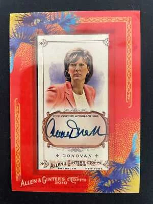 ANNE DONOVAN 2010 ALLEN & GINTER FRAMED ON-CARD AUTO - *3722 - Image 1 of 2