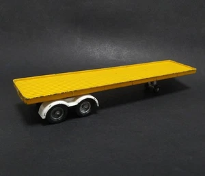 Vintage Truck Toy Corgi Major Die-Cast Yellow Flatbed Trailer - Picture 1 of 16