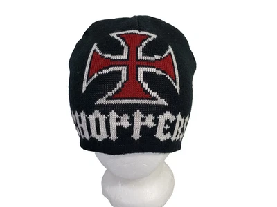 Choppers Extreme Knit Beanie Hat Mens Black Stretch One Size Fits All - Image 1 of 4