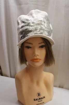 De colección AMERICAN RAG Algodón Blanco Tejido Visera Slouchy Punk Bondage Estilo Sombreros OS Foto 1 de 4