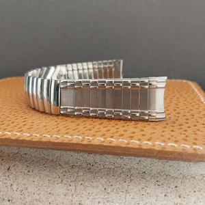 60er 70er Jahre Edelstahl NOS Center Expansion Vintage Uhrenarmband 11/16" - Bild 1 von 6