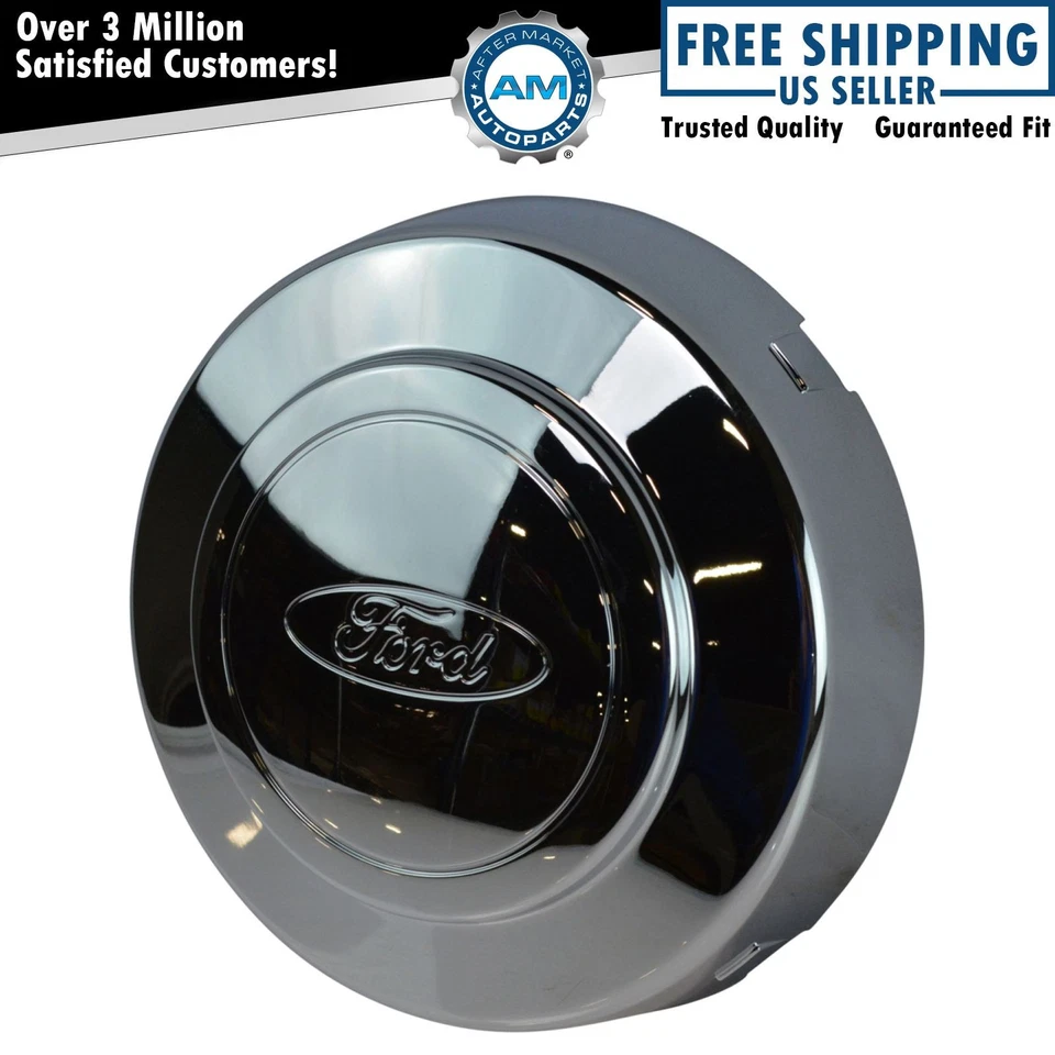Tapa central de rueda de aluminio cromado OEM F5TZ1130H para camioneta Ford nueva Foto 1 de 4