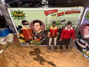 Figures Toy Company Batman 66 Tv Series Secret Identity Dick Grayson & Robin New - Picture 1 of 7