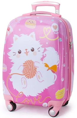 Kids Carry On Luggage Children Rolling Suitcase with 4 Wheels Hardshell Case ... - Image 1 of 4