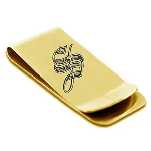 Personalized Money Clip, Stainless Steel Royal Initial Words S, Money Clip fo... - Picture 1 of 4