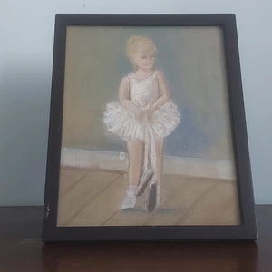 The Young Ballerina Before Lesson......Signed Original Pastel. - Picture 1 of 14