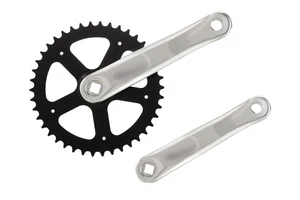 CLCBIKE GUARNITURA ACCIAIO 46 DENTI PEDIVELLA 170MM ALLUMINIO - Foto 1 di 1