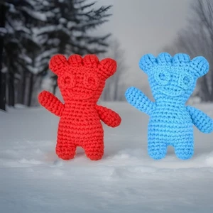 Sour Patch Kids Candy Red Blue 6” Principiante Crochet Teach You Kit con Gancho Especial - Imagen 1 de 5