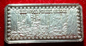 Redwood Forest,Oregon Bar-Wonders of America 1 Troy oz.999 Silver-Hamilton Mint - Picture 1 of 3