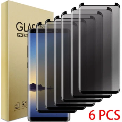 Protector de pantalla de vidrio templado de privacidad antiespía para Samsung Galaxy Note8 Foto 1 de 4