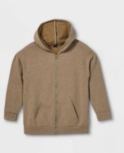 ⚡️Art Class Girls' Oversized Zip-Up Sweatshirt (Large 10/12) Brown - Picture 1 of 1
