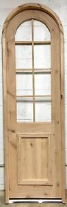 Arched alder lumber pantry linen door 29.5 X 96.5  left hand 2" 5 jamb Outswing