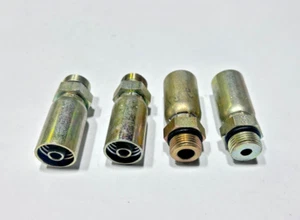 (4) 06U-P08 WEATHERHEAD 3/8" Hose ID x 1/2" Male STRT THRD O-Ring Rigid Hose End - Picture 1 of 8