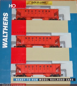 HO WALTHERS 932-34237 GOLD LINE BALLAST HOPPER 3-PACK SOUTHERN - Picture 1 of 1