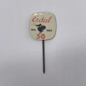 Vintage Erdal 50 Year Anniversary Advertising Hat Lapel Stick Pin - Picture 1 of 4