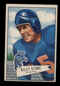 1952 BOWMAN SMALL #88 BILLY STONE CHICAGO BEARS