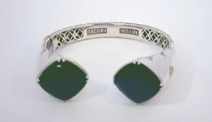 Tacori .925 Silver 18k Gold 3/4" Wide City Lights Hinged Bangle Bracelet - Picture 1 of 8