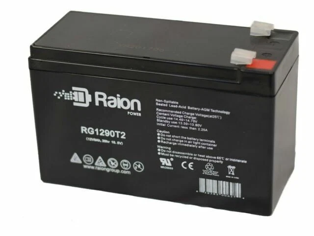 Raion Power 12V 9Ah Rechargeable SLA Battery with AGM Technology - RG1290T2