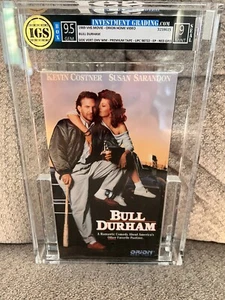 BULL DURHAM VHS IGS Graded Box 9.5 GEM/Seal 9 MINT w/Watermarks Factory Sealed - Picture 1 of 7