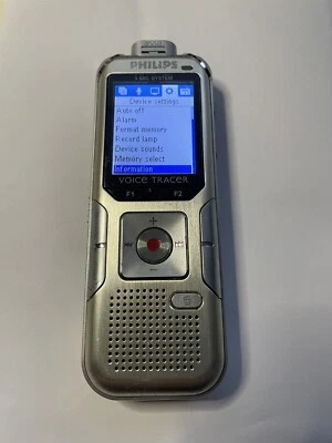 Philips DVT8000 Voice Tracer Digital Audio Recorder - Silver. Full Metal Body - Image 1 of 4