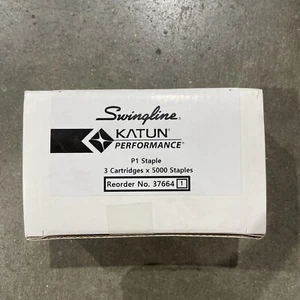 Swingline Katun P1 Staples 3 cartucce 15000 Total Staple 37664 per Canon Sharp - Foto 1 di 3