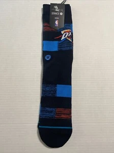 NWT Stance X NBA Cryptic Collection Crew Socks OKC Thunder Mens Large 9-13 - Picture 1 of 3