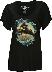 NOS FLY RACING 356-0220X DAY DREAMING SCOOP NECK T-SHIRT BLACK SIZE WOMENS XL - Picture 1 of 1